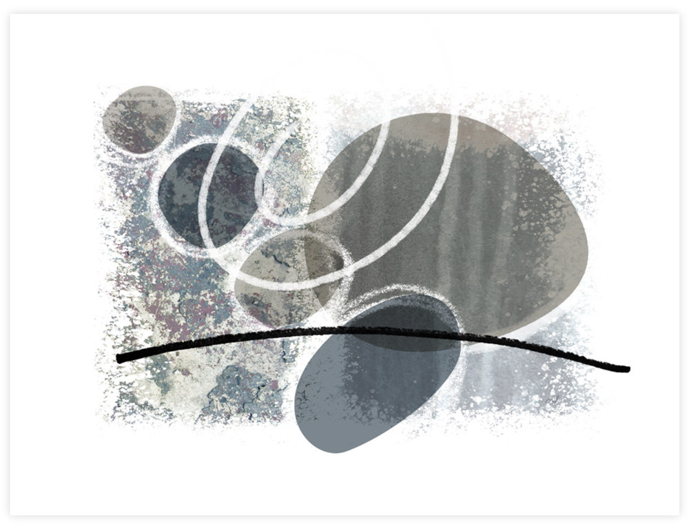 Cool Painterly Shapes with Scribbles by randommodern