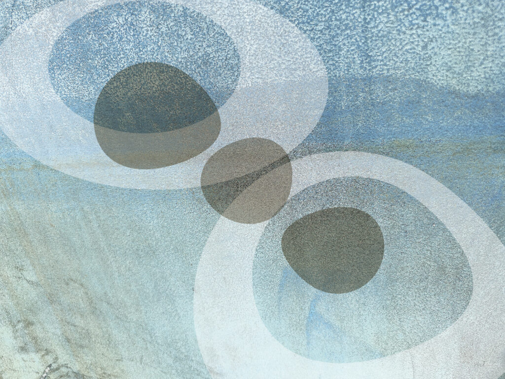 dreamy-blue modern art print
