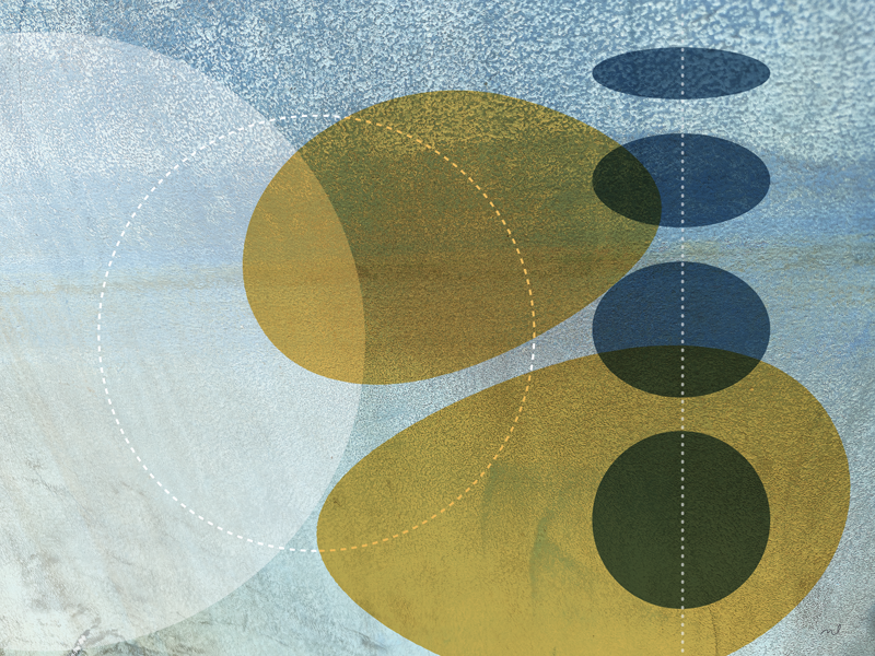 dreamy-orbs modern art print