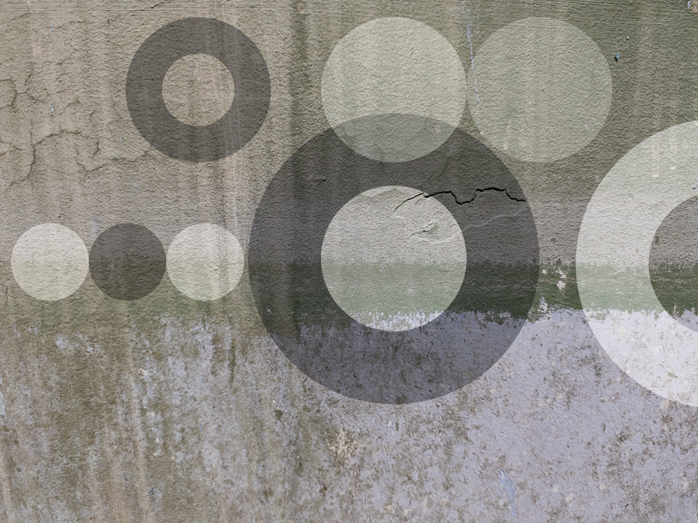 Grey Grungy Circles